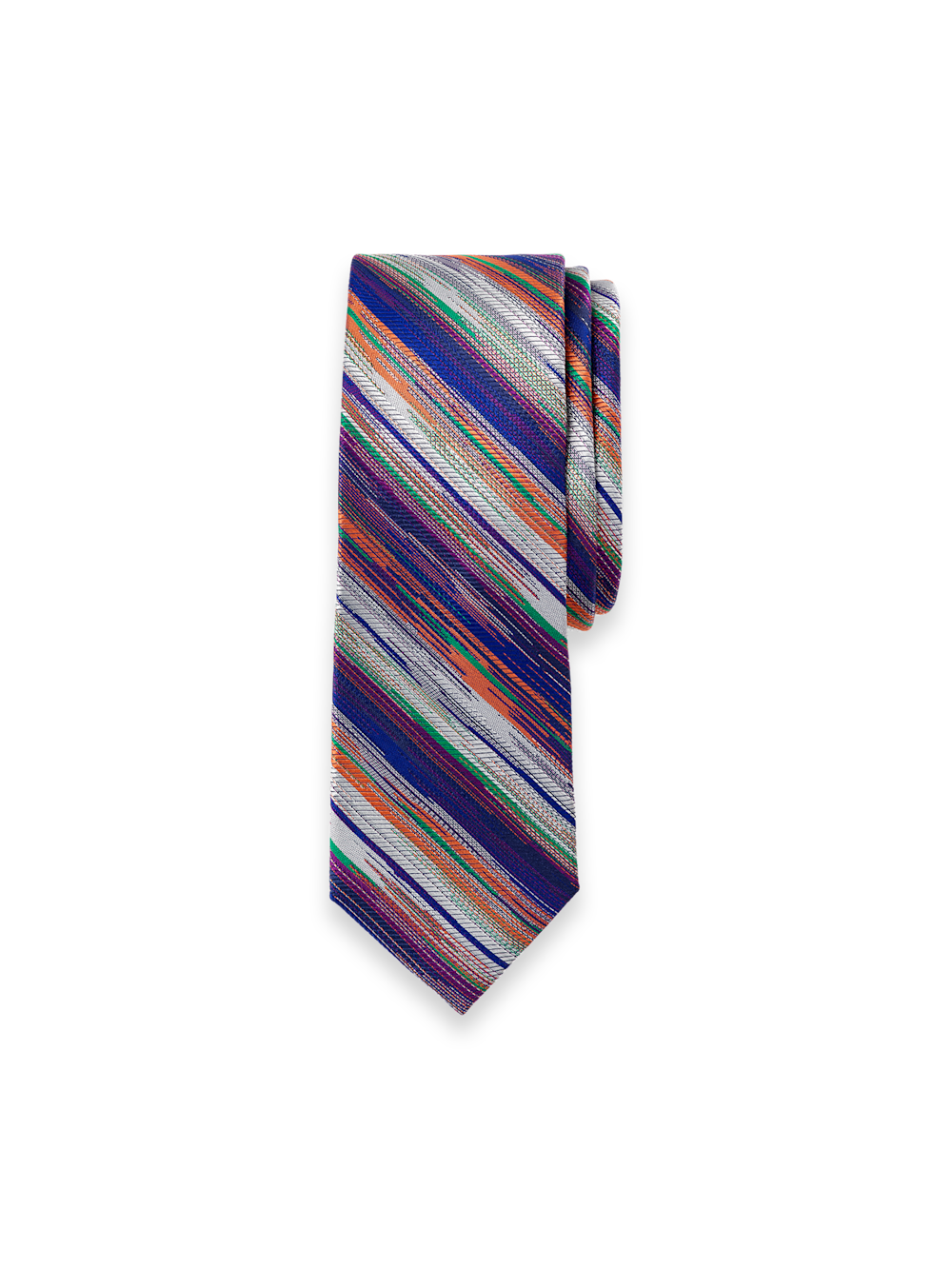 Product Image of Stripe Woven Silk Tie-Multi