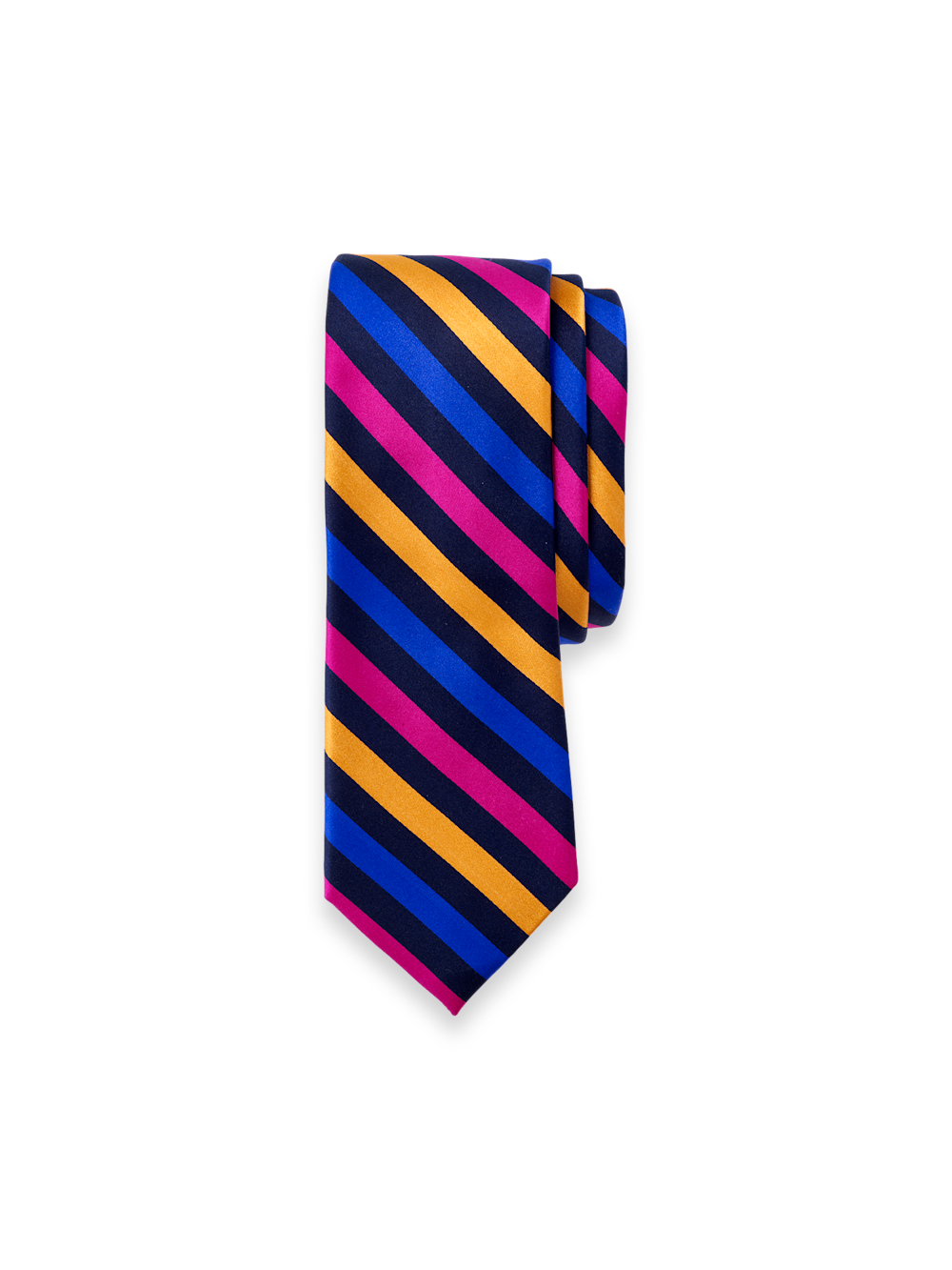 Product Image of Stripe Woven Silk Tie-Multi
