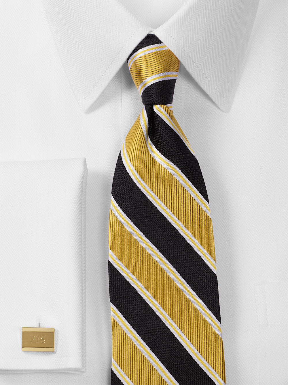 Alternate Image of Stripe Woven Silk Tie-1