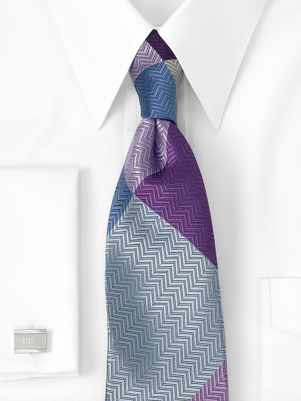 Alternate Image of Patchwork Woven Silk Tie-1