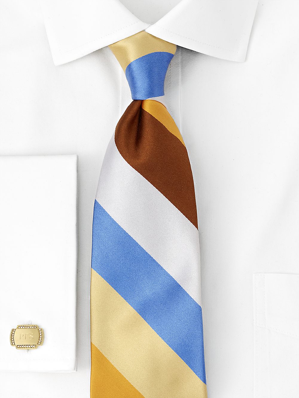 Alternate Image of Stripe Woven Silk Tie-1