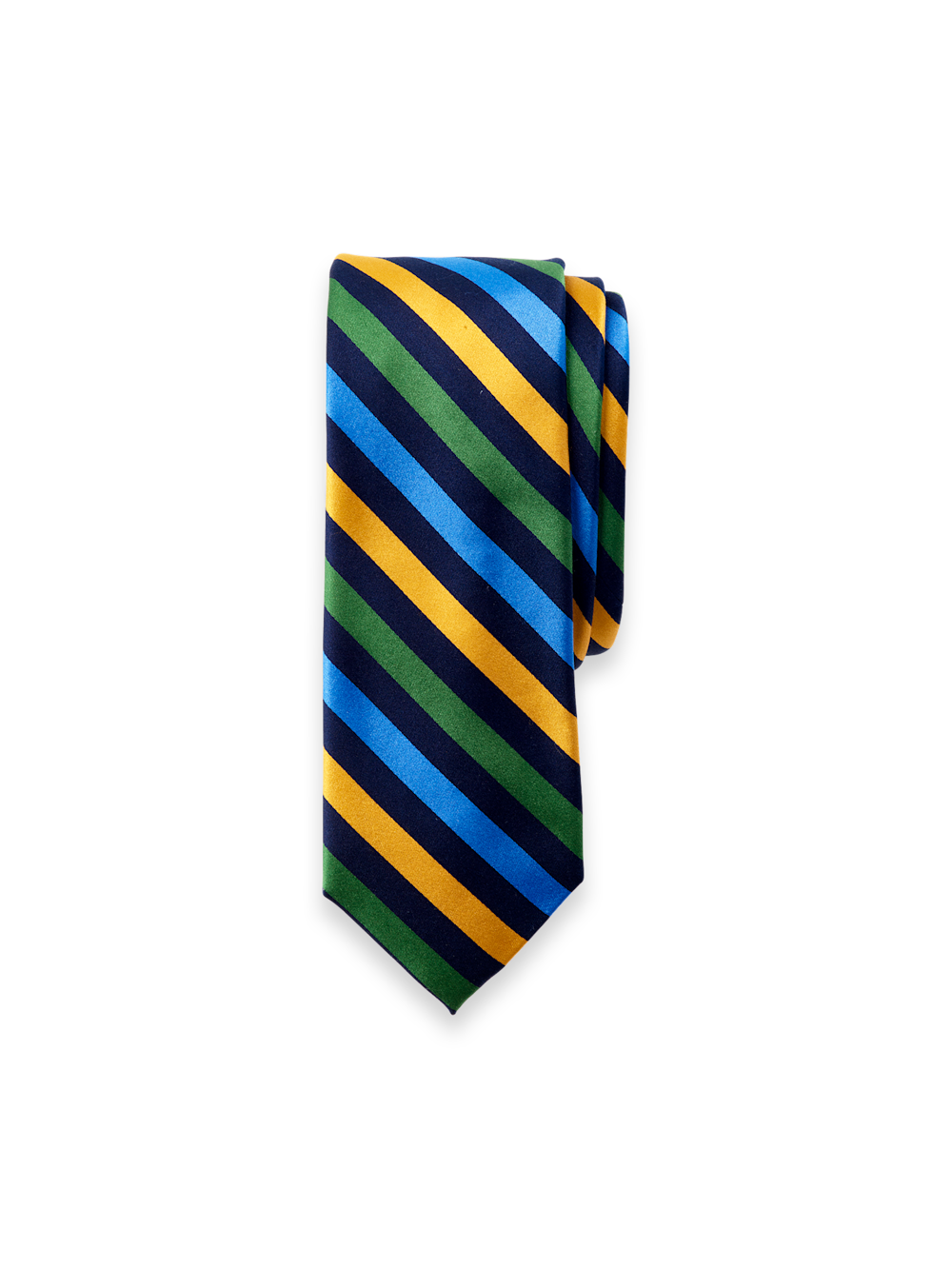 Product Image of Stripe Woven Silk Tie-Multi