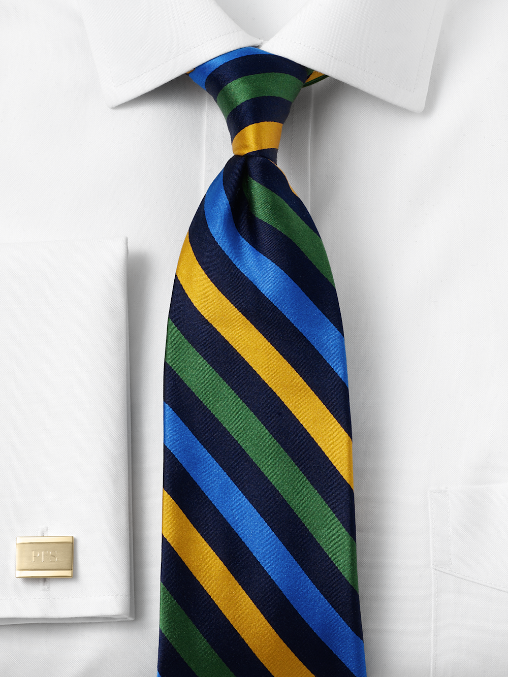Alternate Image of Stripe Woven Silk Tie-1