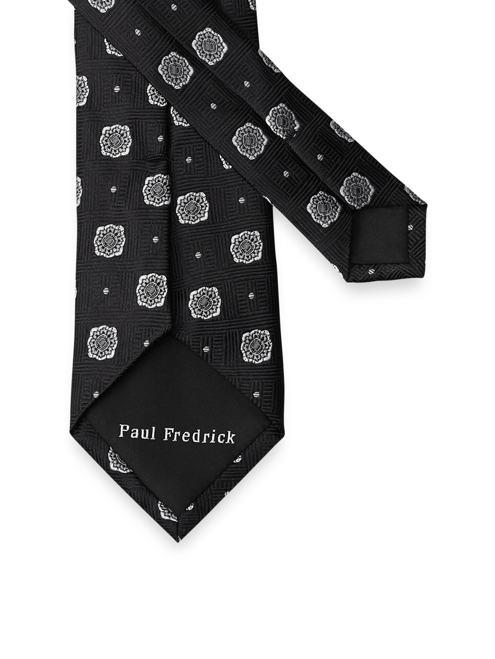 Alternate Image of Medallion Woven Silk Tie-2