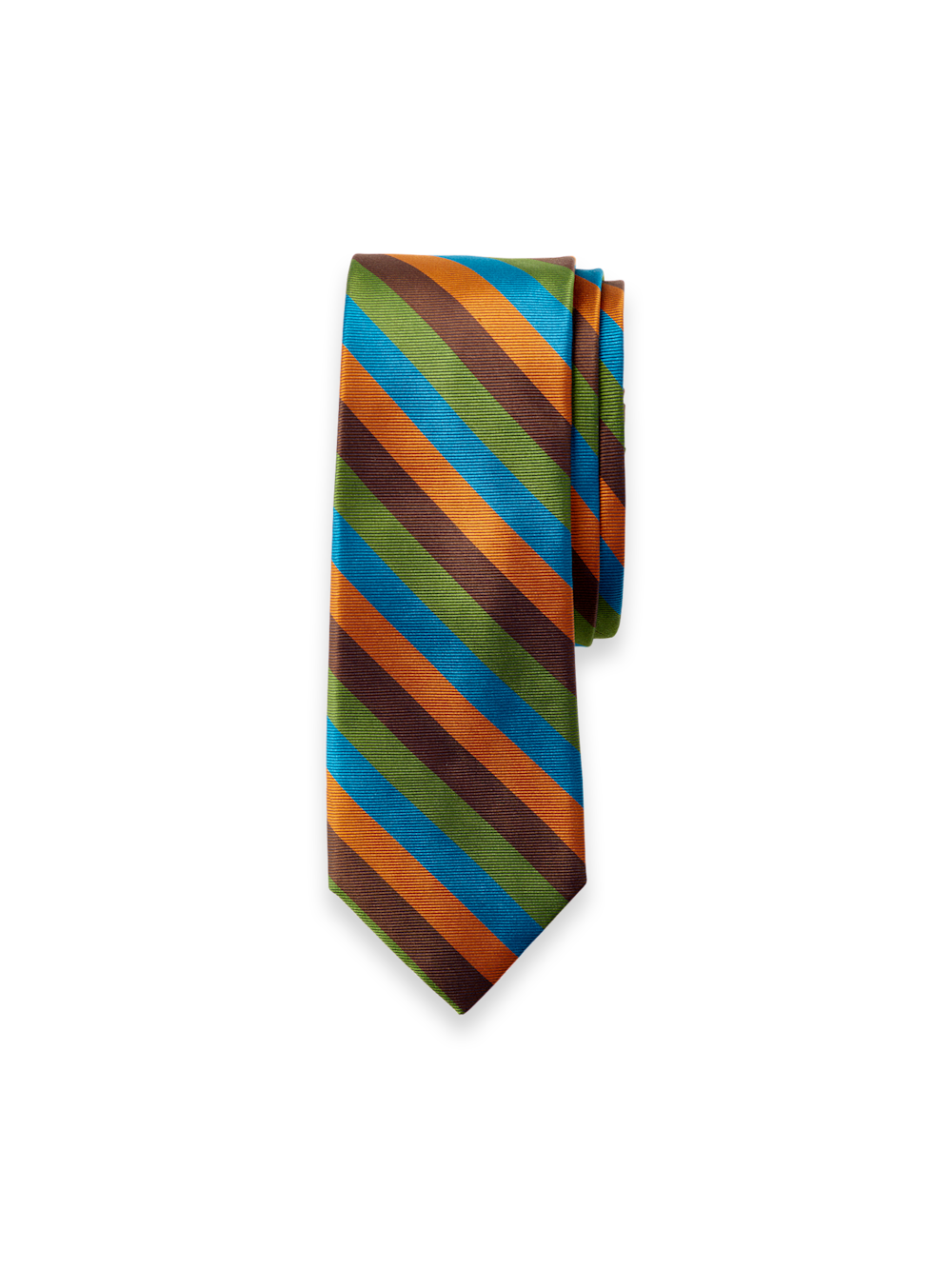 Product Image of Stripe Woven Silk Tie-Multi