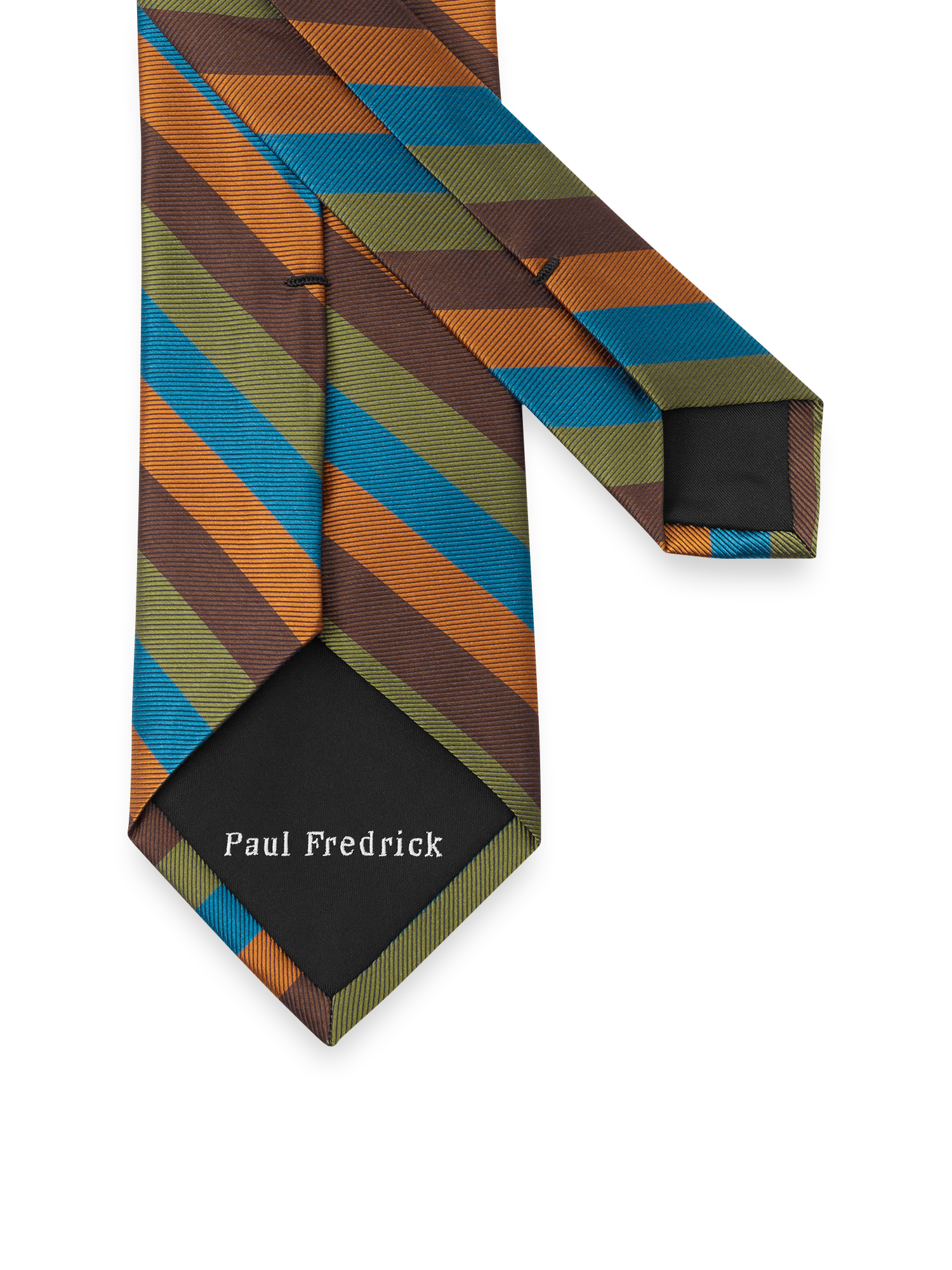 Stripe Woven Silk Tie - Multi