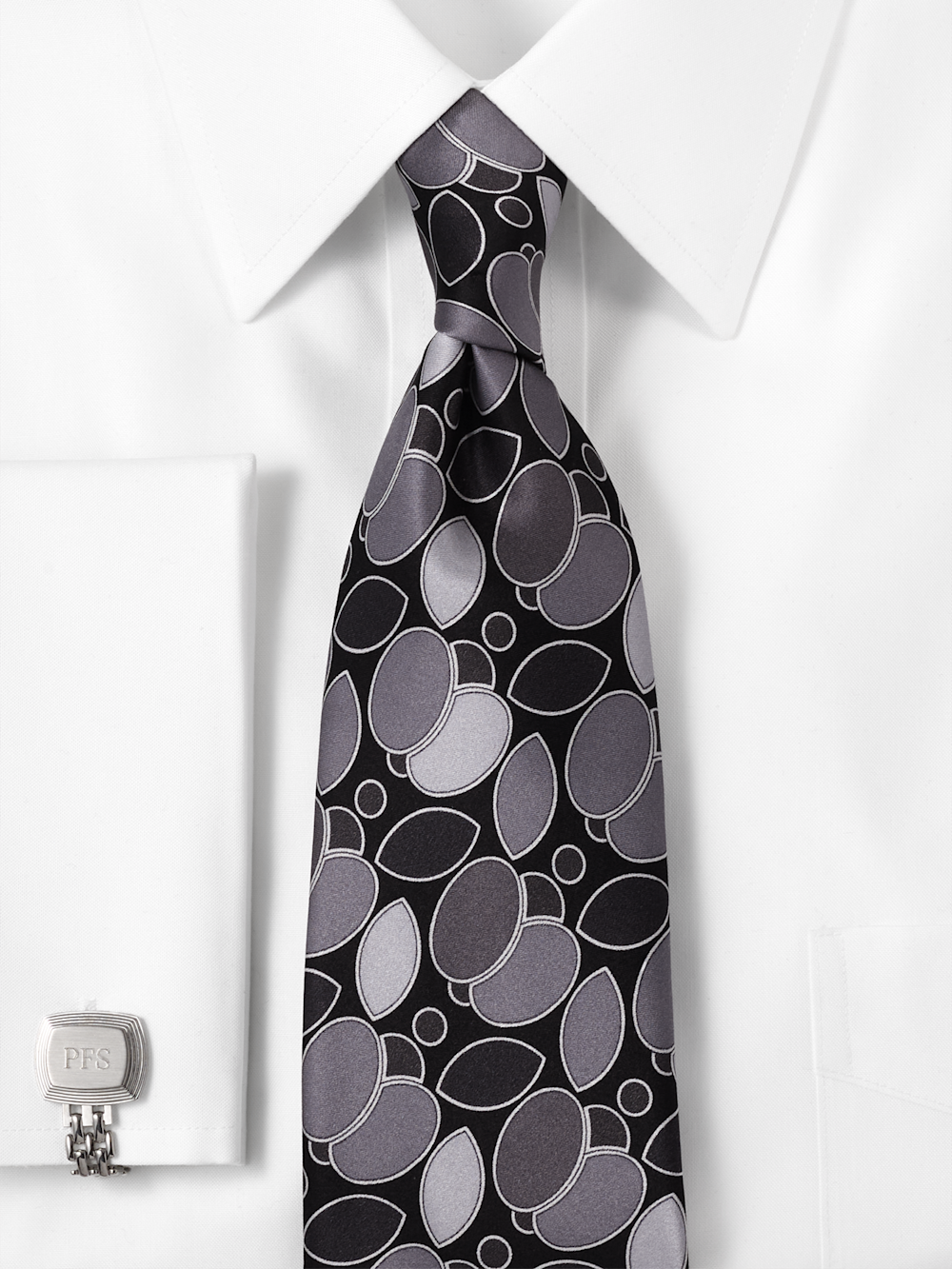 Alternate Image of Medallion Printed Italian Silk Tie-1
