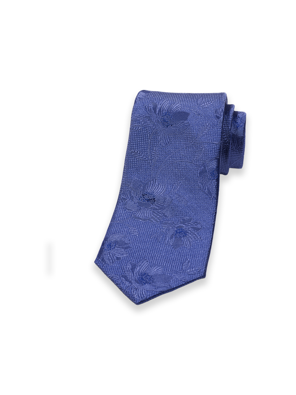 Product Image of Floral Woven Silk Tie-Blue