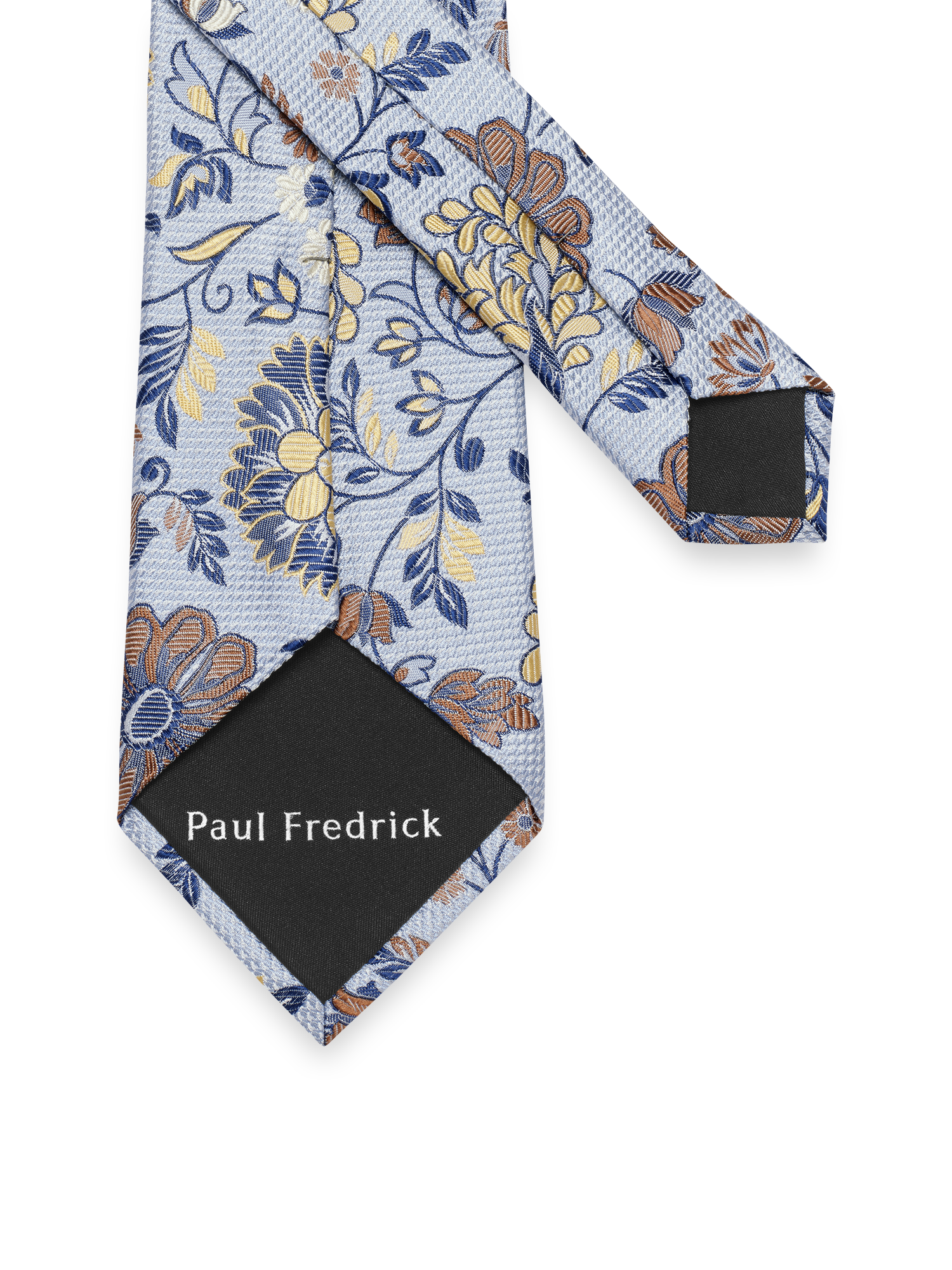 Floral Woven Silk Tie - Blue Multi