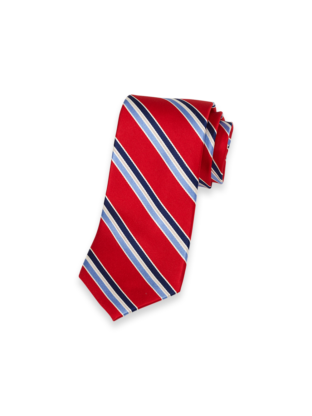 Cravate En Soie 100% Rayée Tie Your Tie Firenze - Fabriqué Main En Italie - Longueur Classique - Neuf Sans étiquette