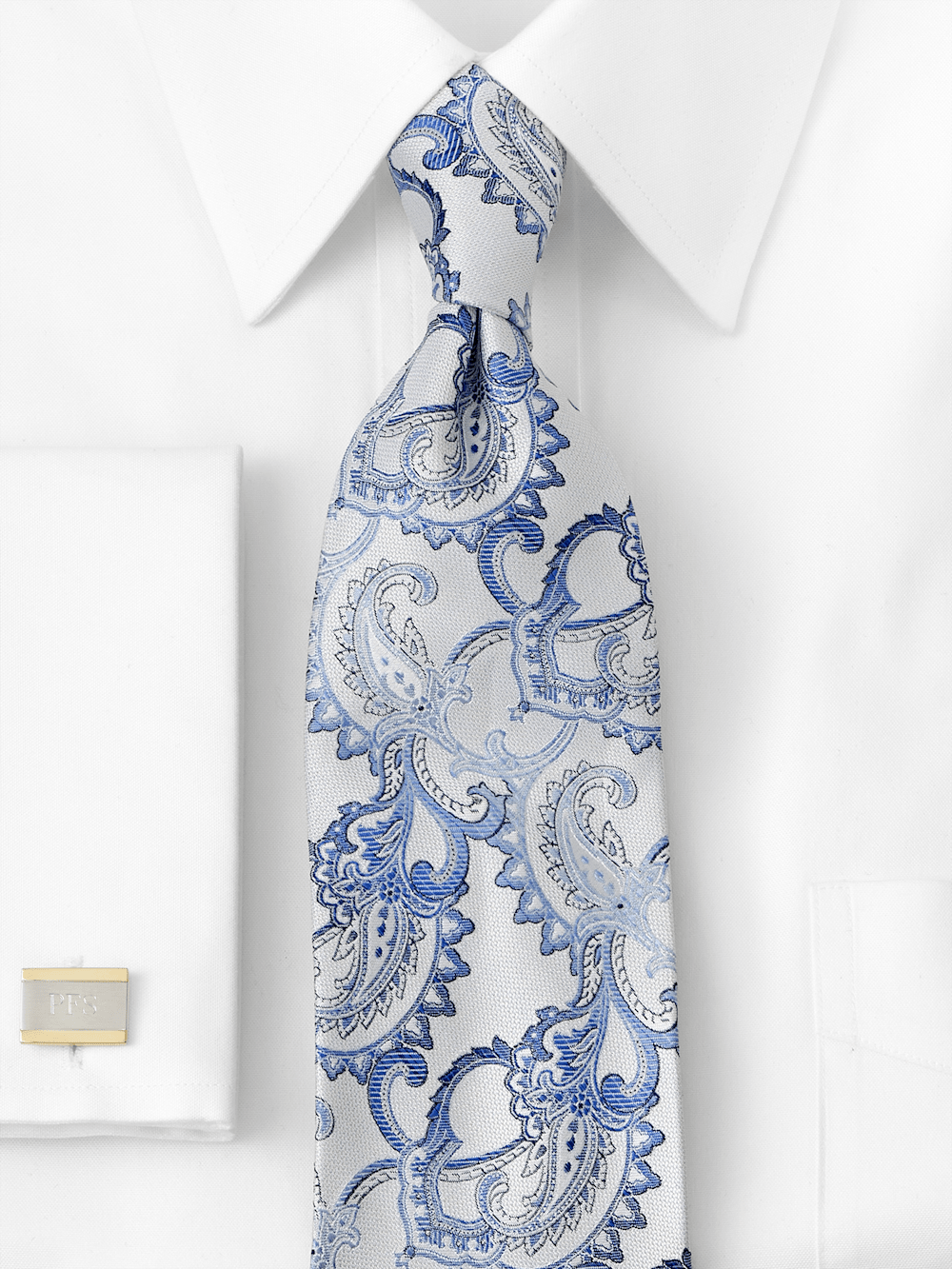 Alternate Image of Paisley Woven Silk Tie-1