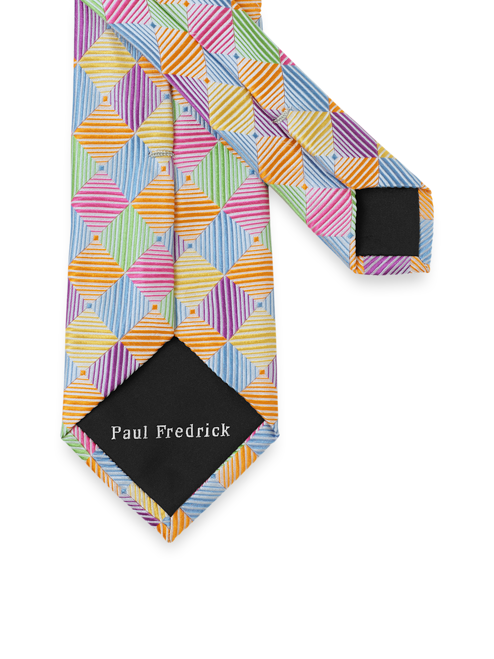 Alternate Image of Geometric Woven Silk Tie-2
