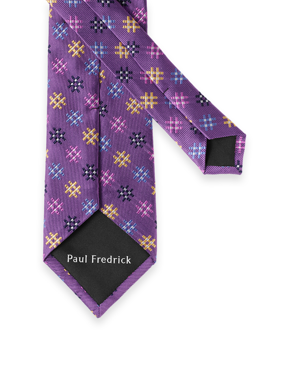 Alternate Image of Geometric Woven Silk Tie-1