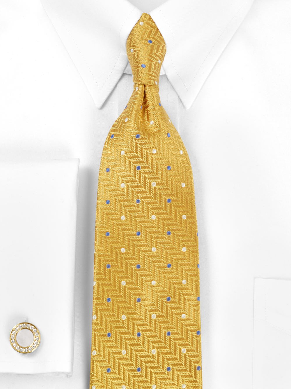 Alternate Image of Dot Woven Silk Tie-1
