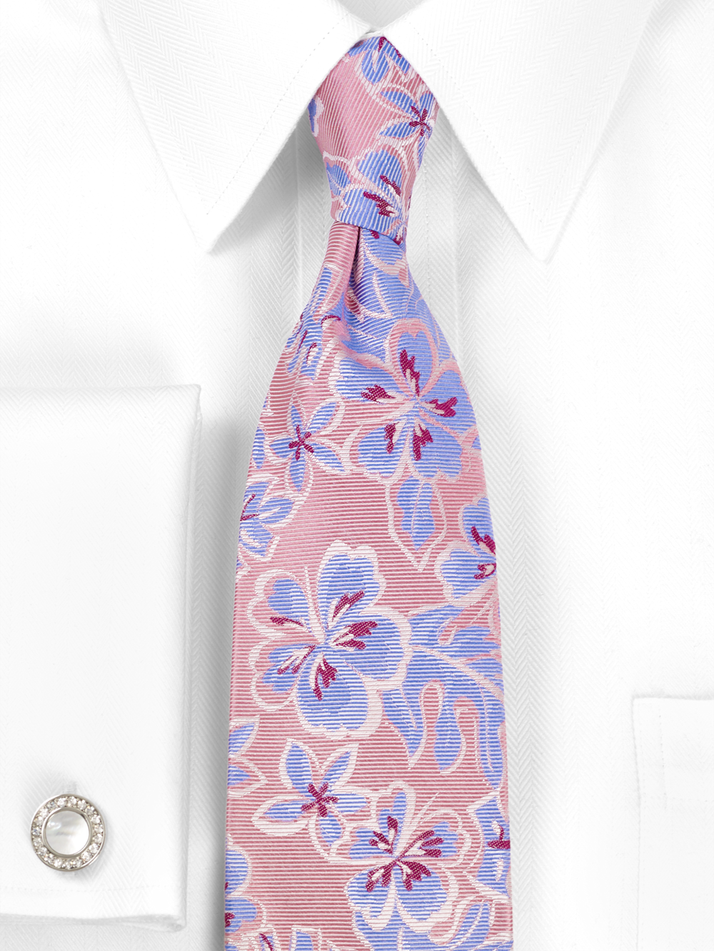 Alternate Image of Floral Woven Silk Tie-1