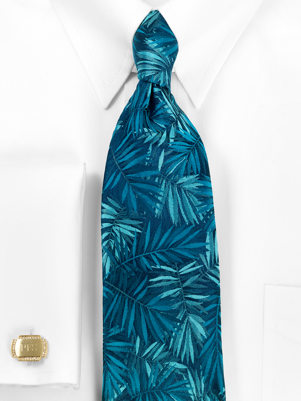 Alternate Image of Botanical Woven Silk Tie-1