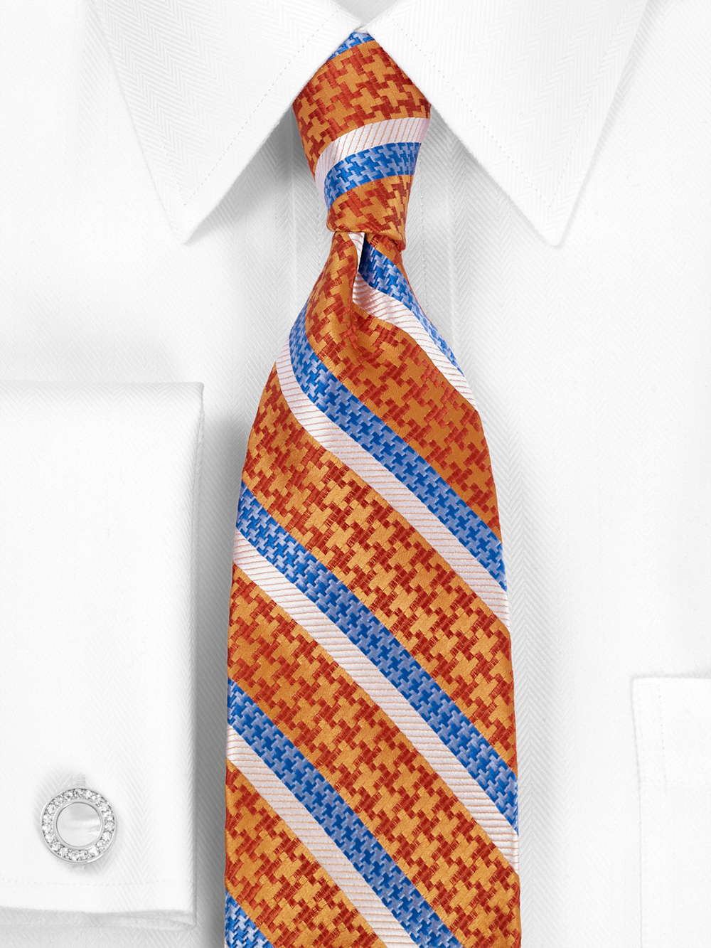Alternate Image of Stripe Woven Silk Tie-1