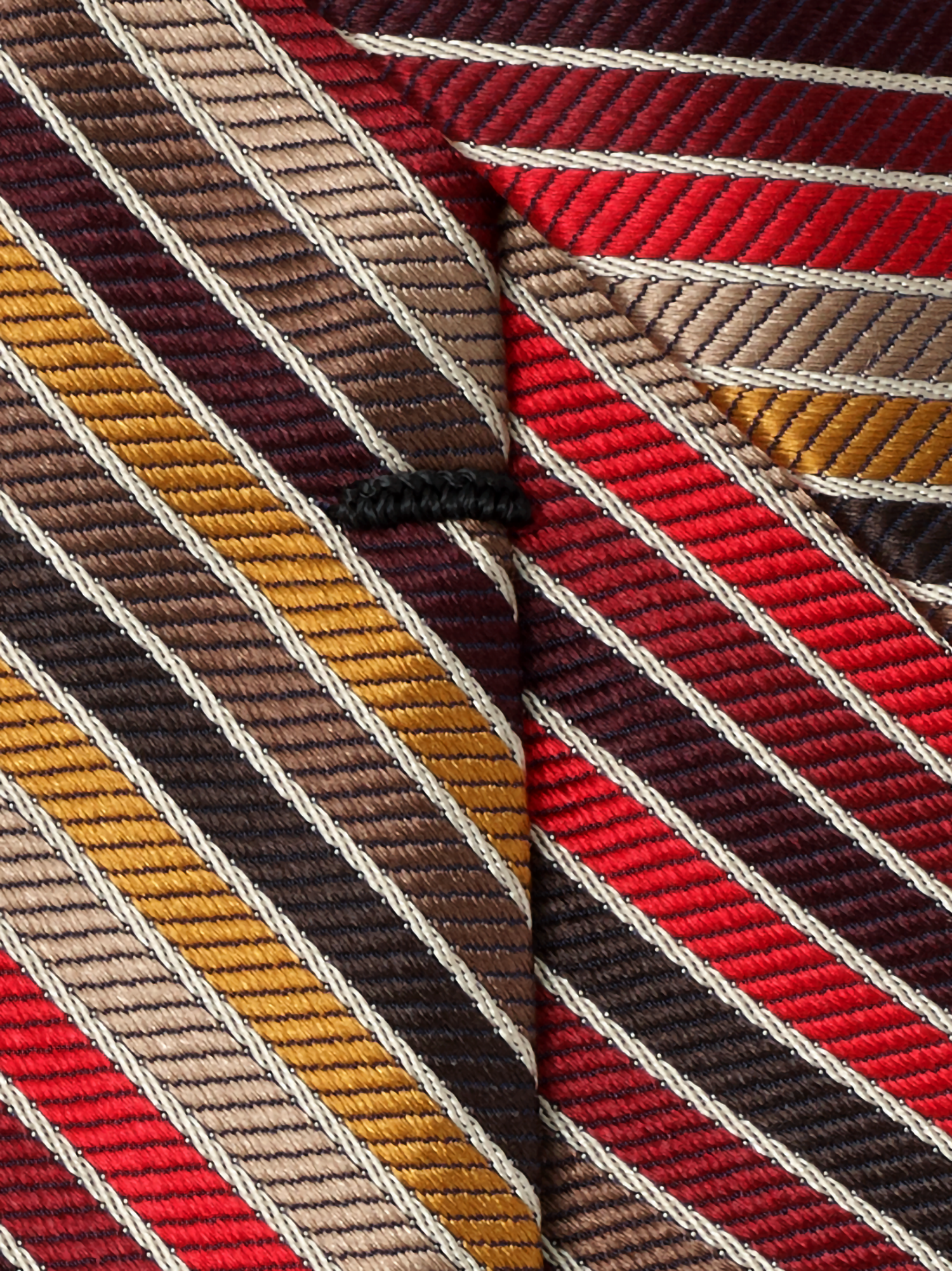 Stripe Woven Silk Tie - Multi
