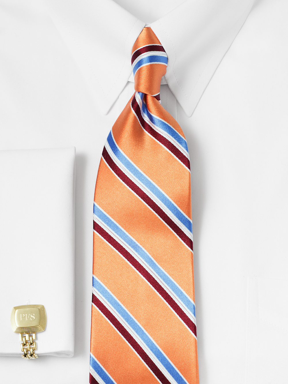 Alternate Image of Stripe Woven Silk Tie-1