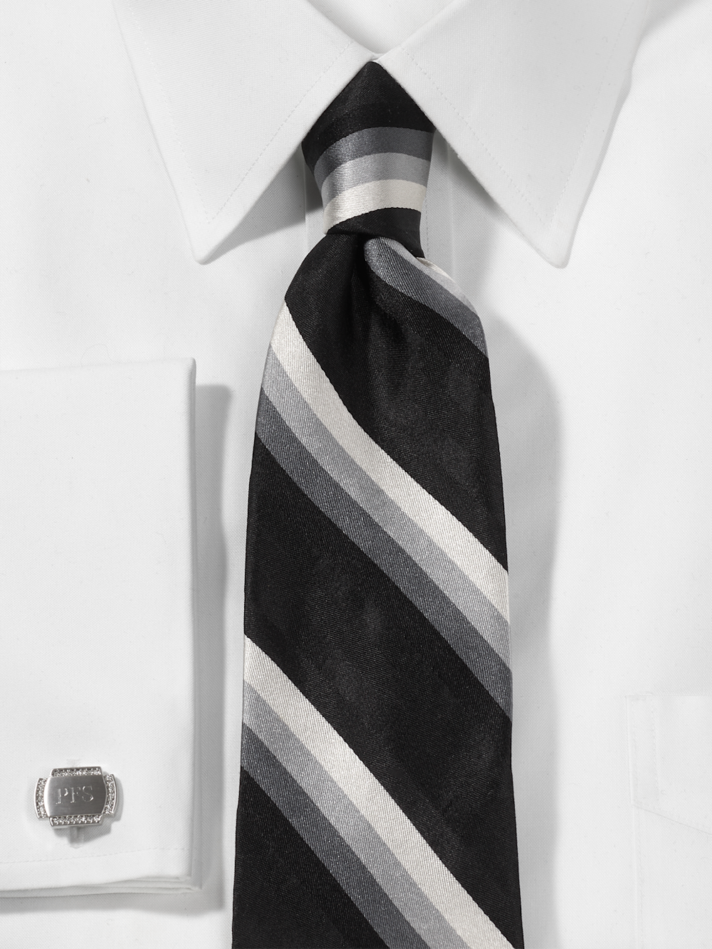 Alternate Image of Stripe Woven Silk Tie-1