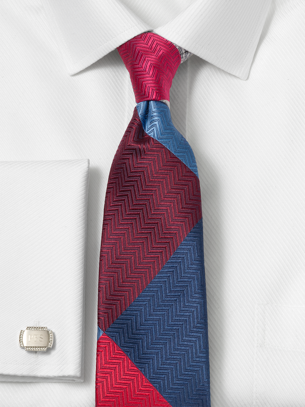 Alternate Image of Windowpane Woven Silk Tie-1