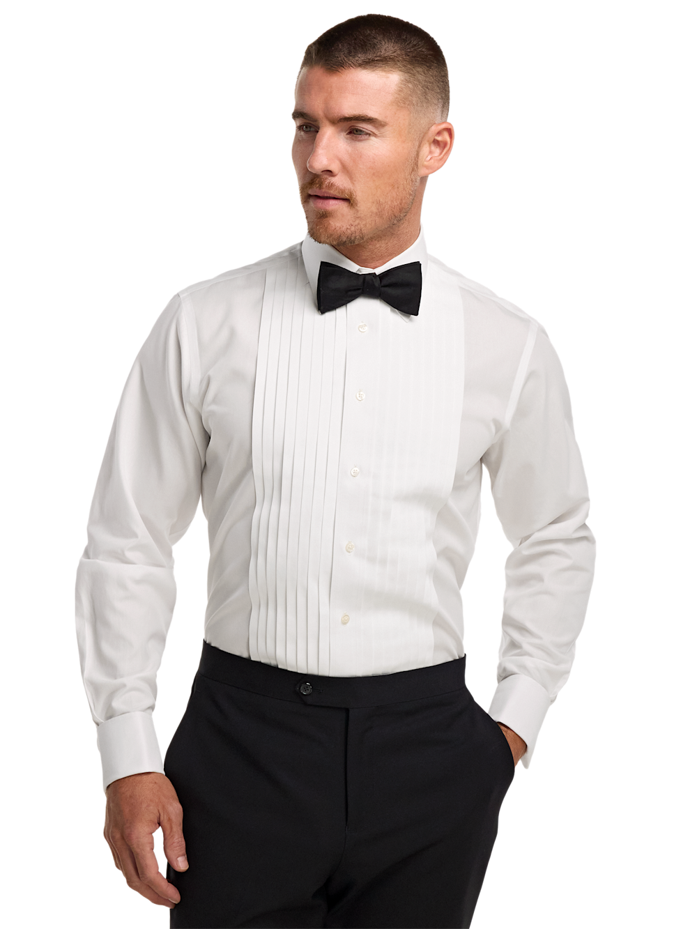 Alternate Image of Non-iron Cotton Tuxedo Shirt-1