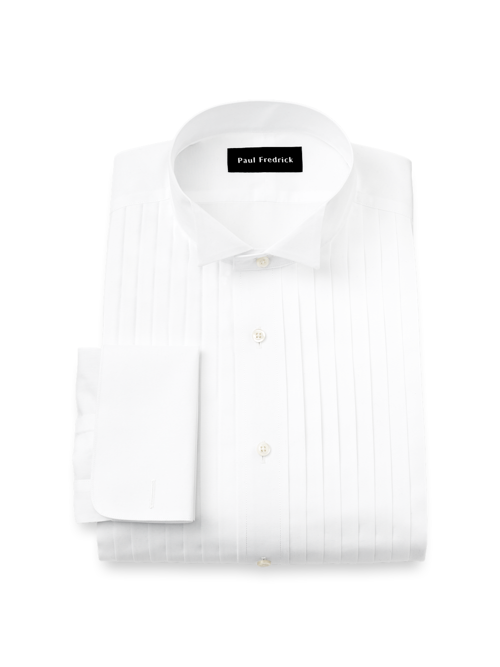 Product Image of Non-iron Cotton Tuxedo Shirt-White