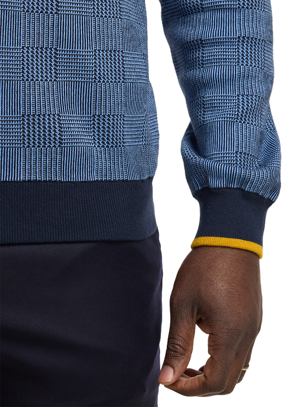 Alternate Image of Cotton Quarter Zip Mock Neck Sweater-3