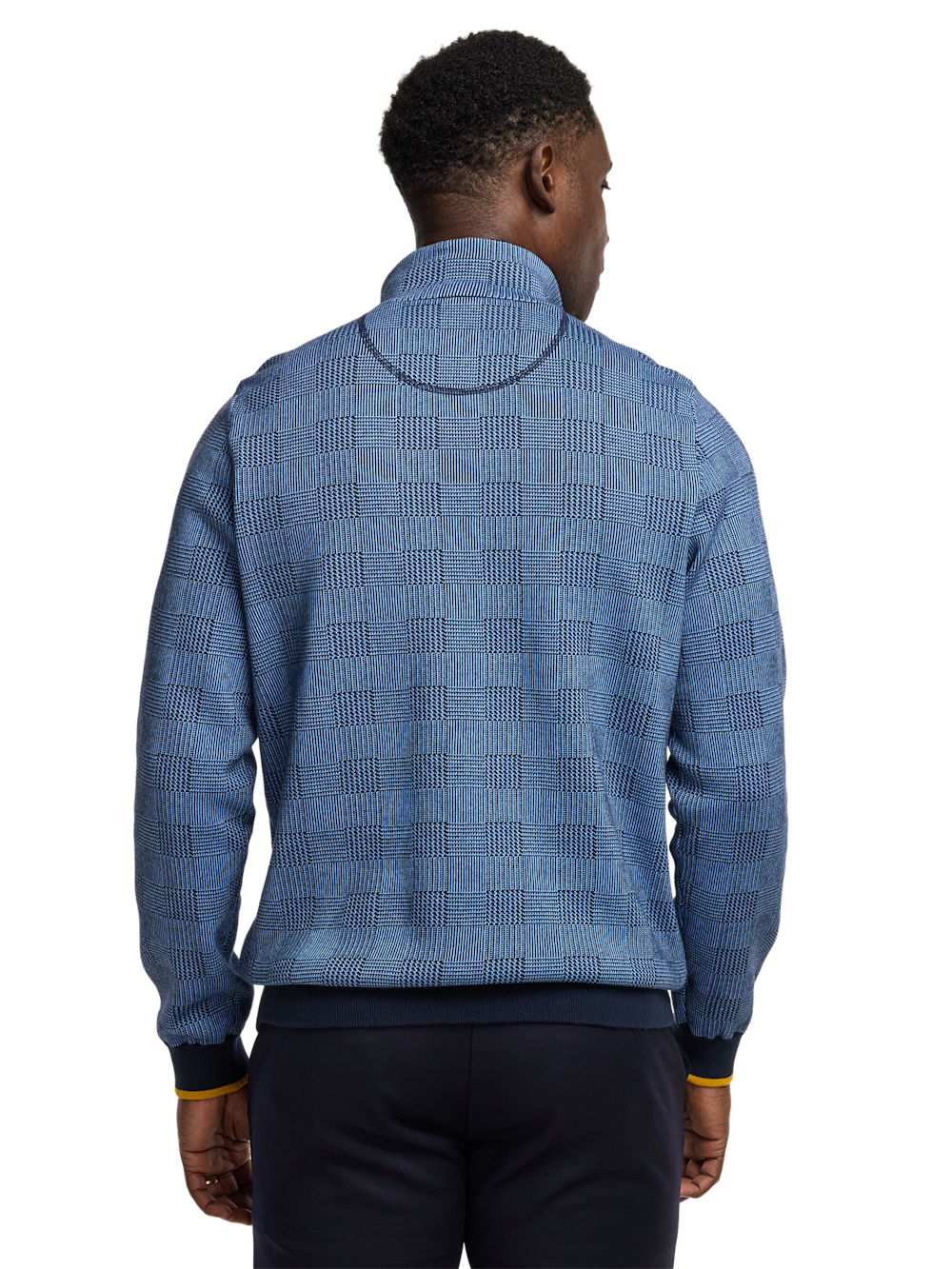 Alternate Image of Cotton Quarter Zip Mock Neck Sweater-4