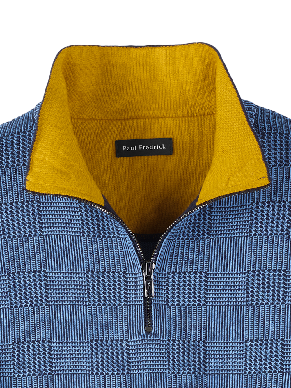 Alternate Image of Cotton Quarter Zip Mock Neck Sweater-5