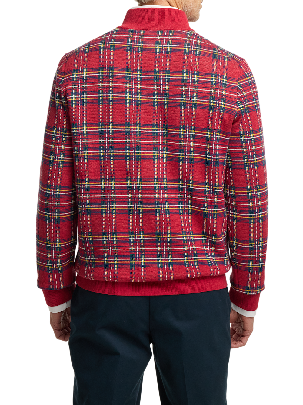 Alternate Image of Cotton Quarter Zip Mock Neck Sweater-4