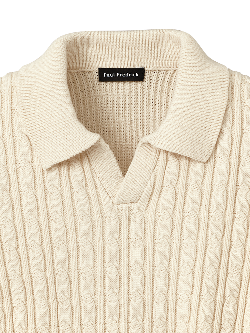 Alternate Image of Cotton Cable V-neck Polo-5