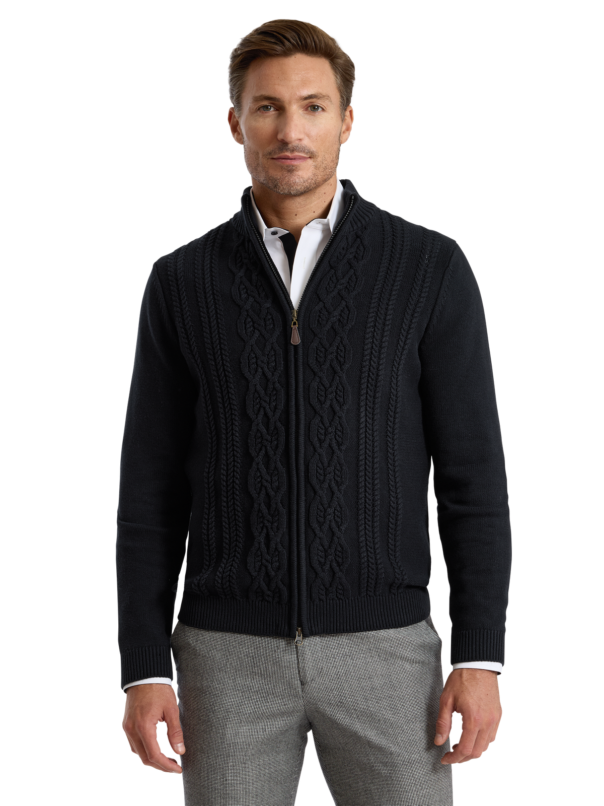 Alternate Shot of Men's black Knitwear