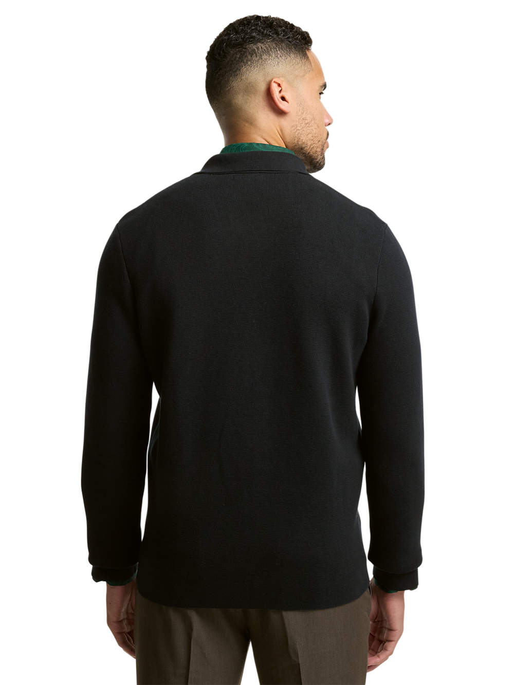 Alternate Image of Cotton Notch Lapel Cardigan Sweater-4