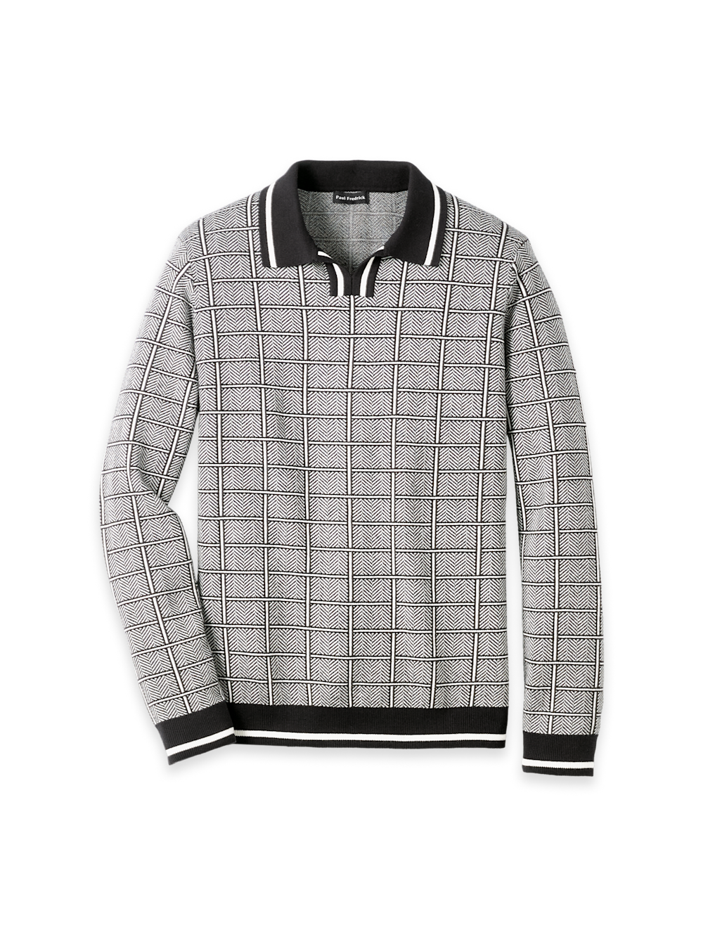 Cotton Johnny Collar Sweater