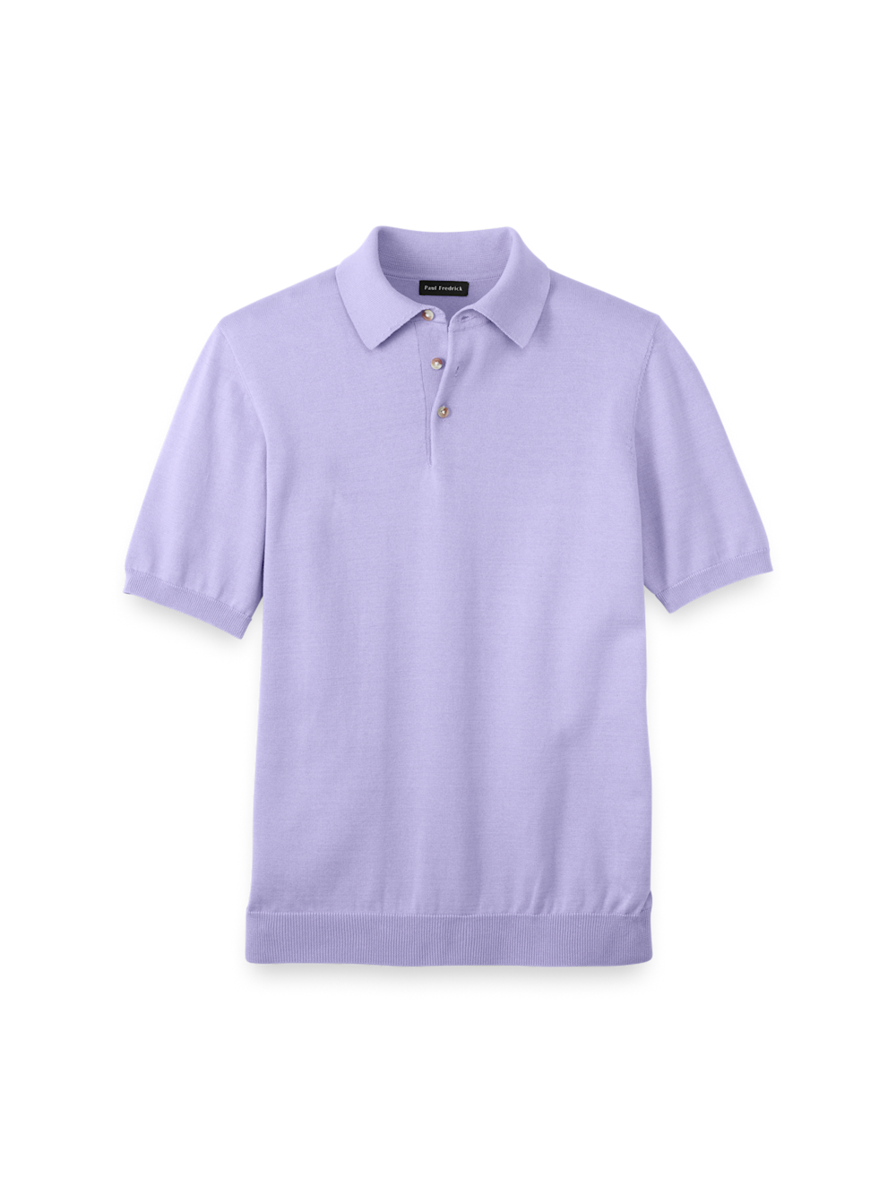 Product Image of Supima Cotton Three Button Polo-Lavender