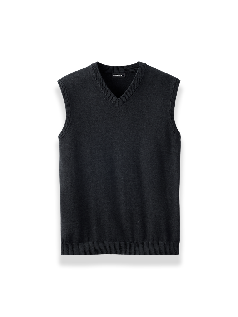 Product Image of Cotton Blend Vest-Black