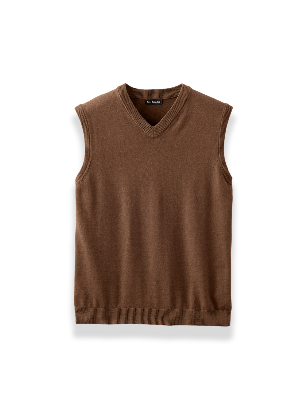 Product Image of Cotton Blend Vest-Brown
