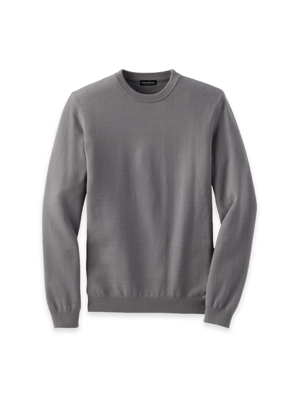 Product Image of Cotton Blend Crewneck Sweater-Medium Grey