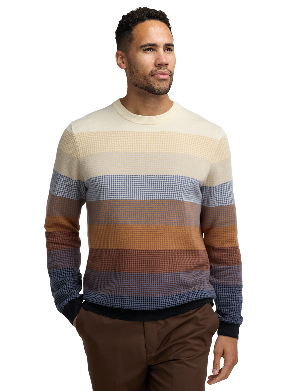 Alternate Image of Cotton Crewneck Sweater-1