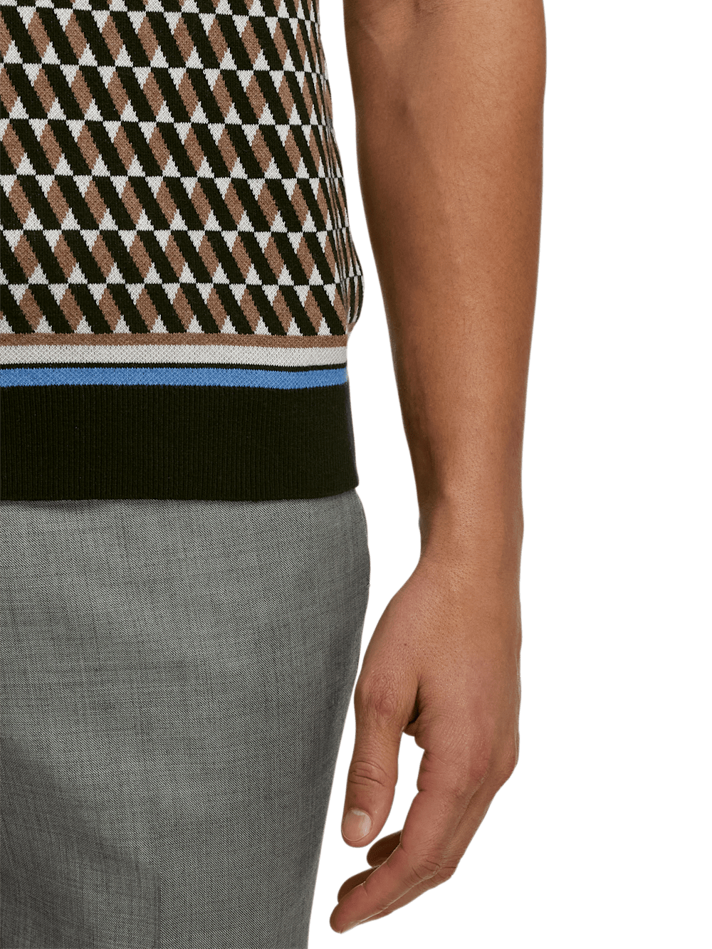 Alternate Image of Cotton Button Front Camp Collar Sweater-3