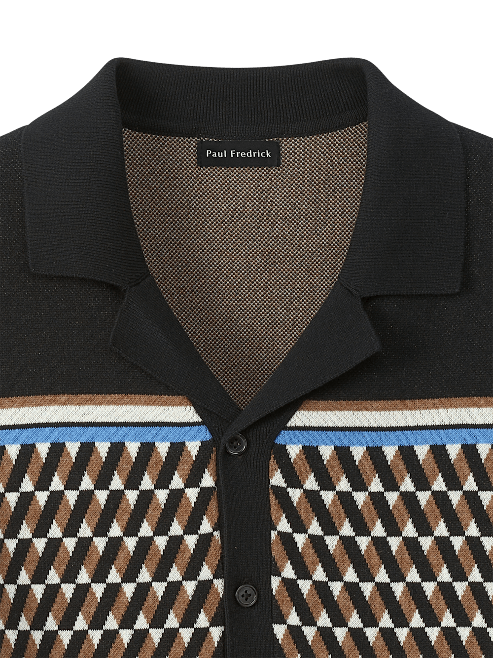 Alternate Image of Cotton Button Front Camp Collar Sweater-5