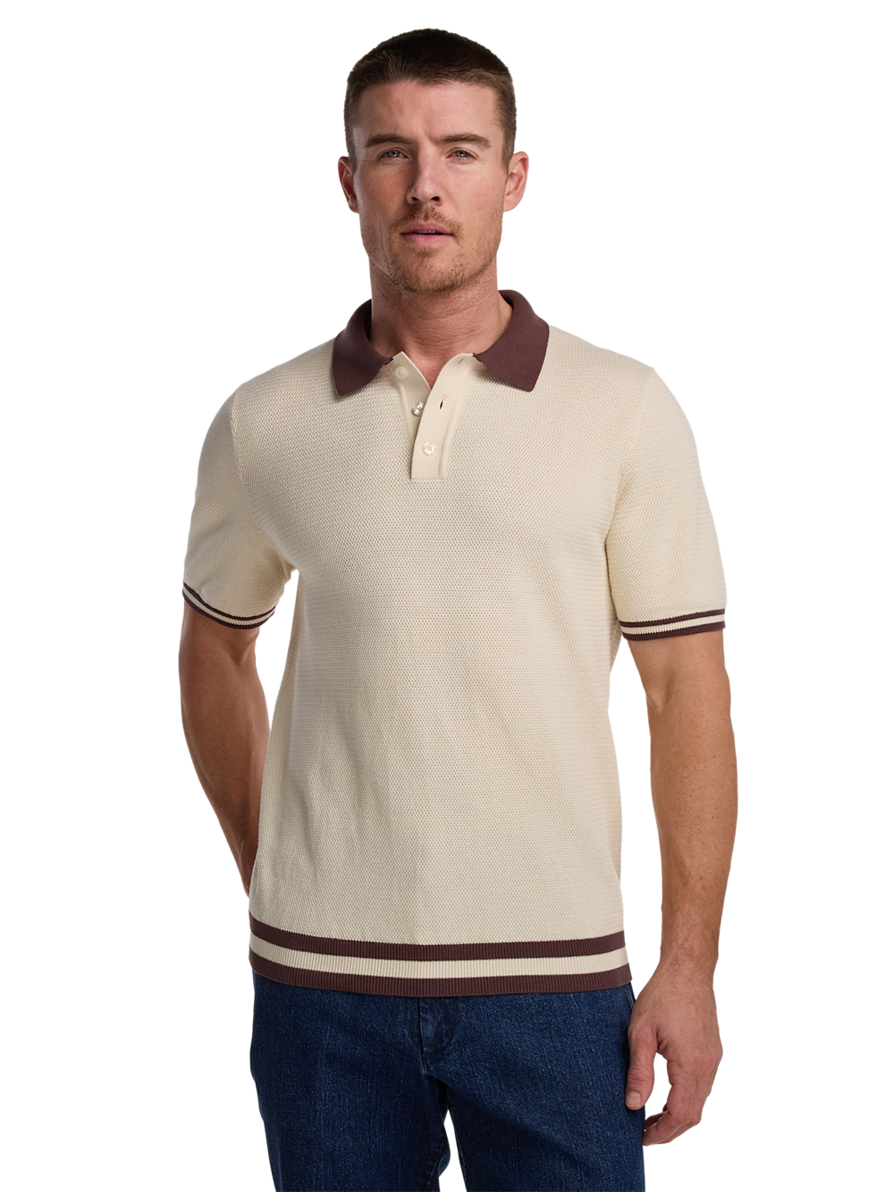 Alternate Image of Cotton Three Button Polo-1