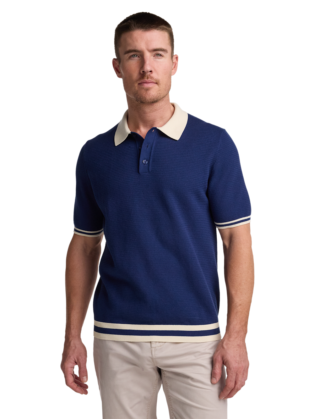 Alternate Image of Cotton Three Button Polo-1