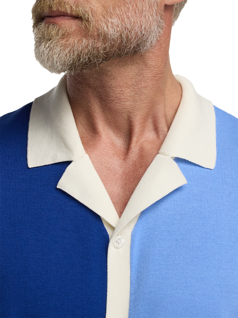 Alternate Image of Cotton Button Front Camp Collar Sweater-2