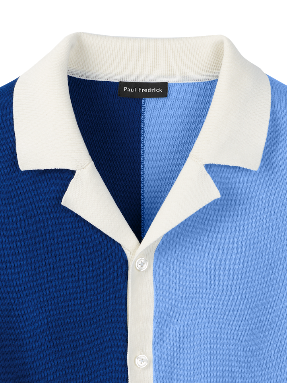 Alternate Image of Cotton Button Front Camp Collar Sweater-5