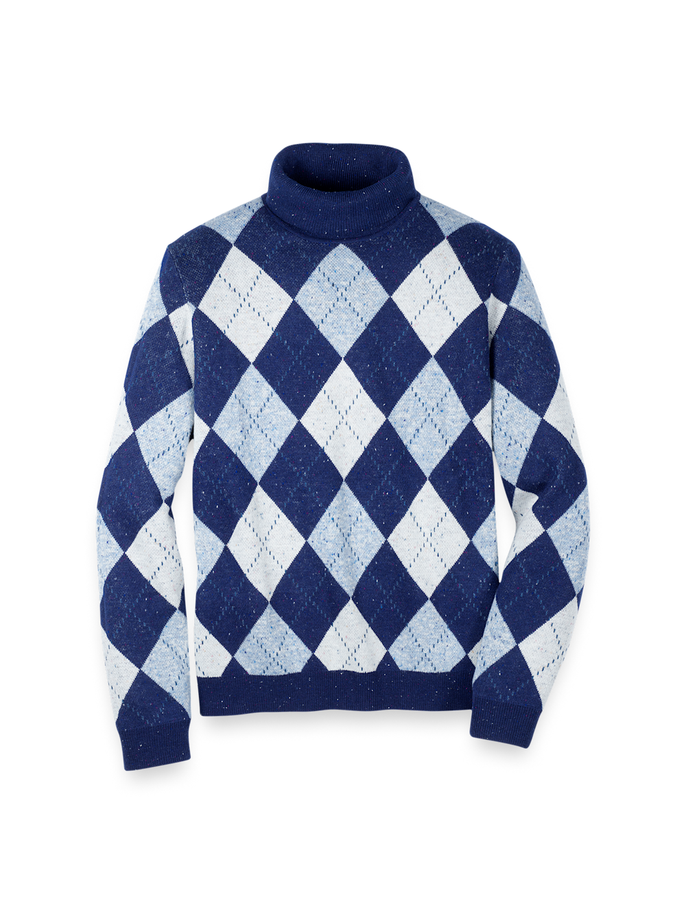 Product Image of Donegal Turtleneck Sweater-Blue