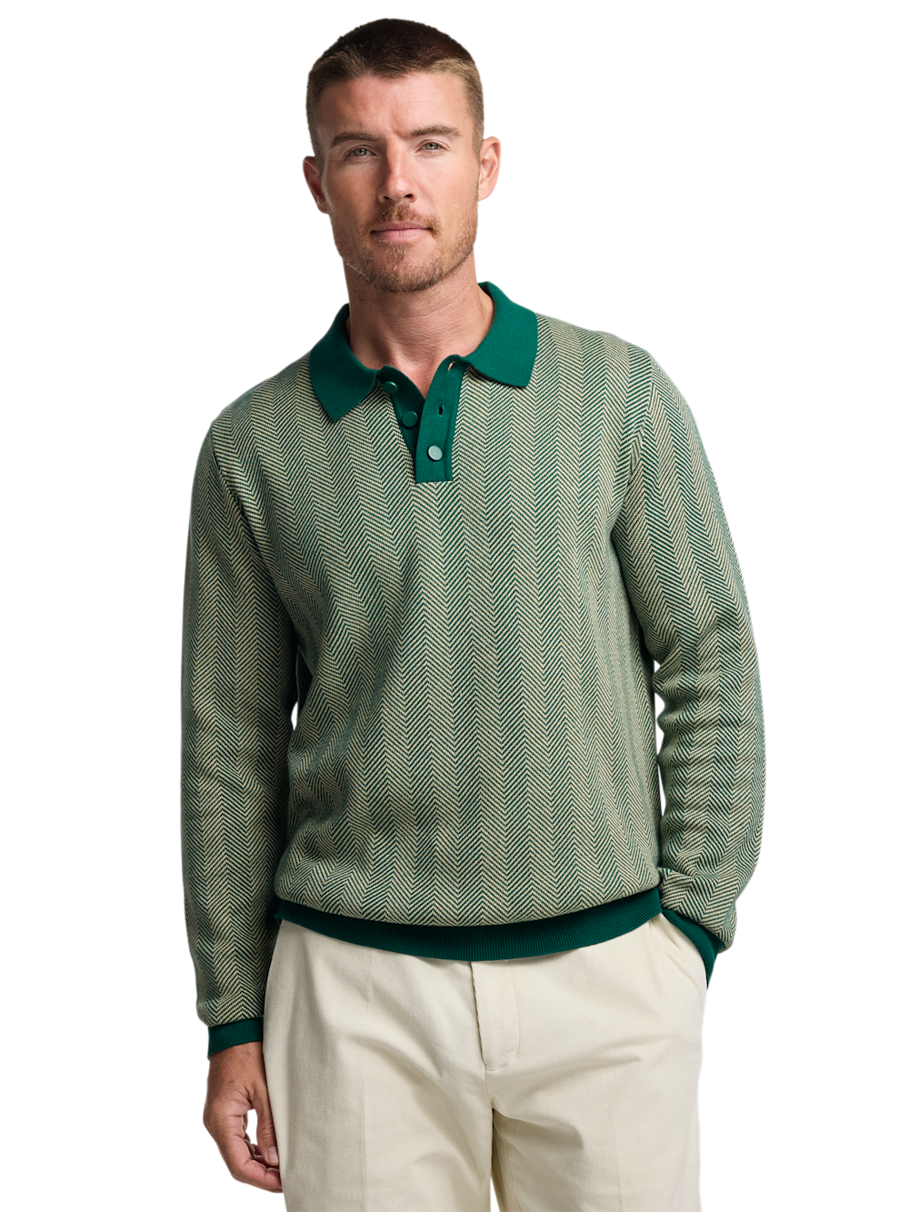 Alternate Image of Cotton Three Button Polo-1