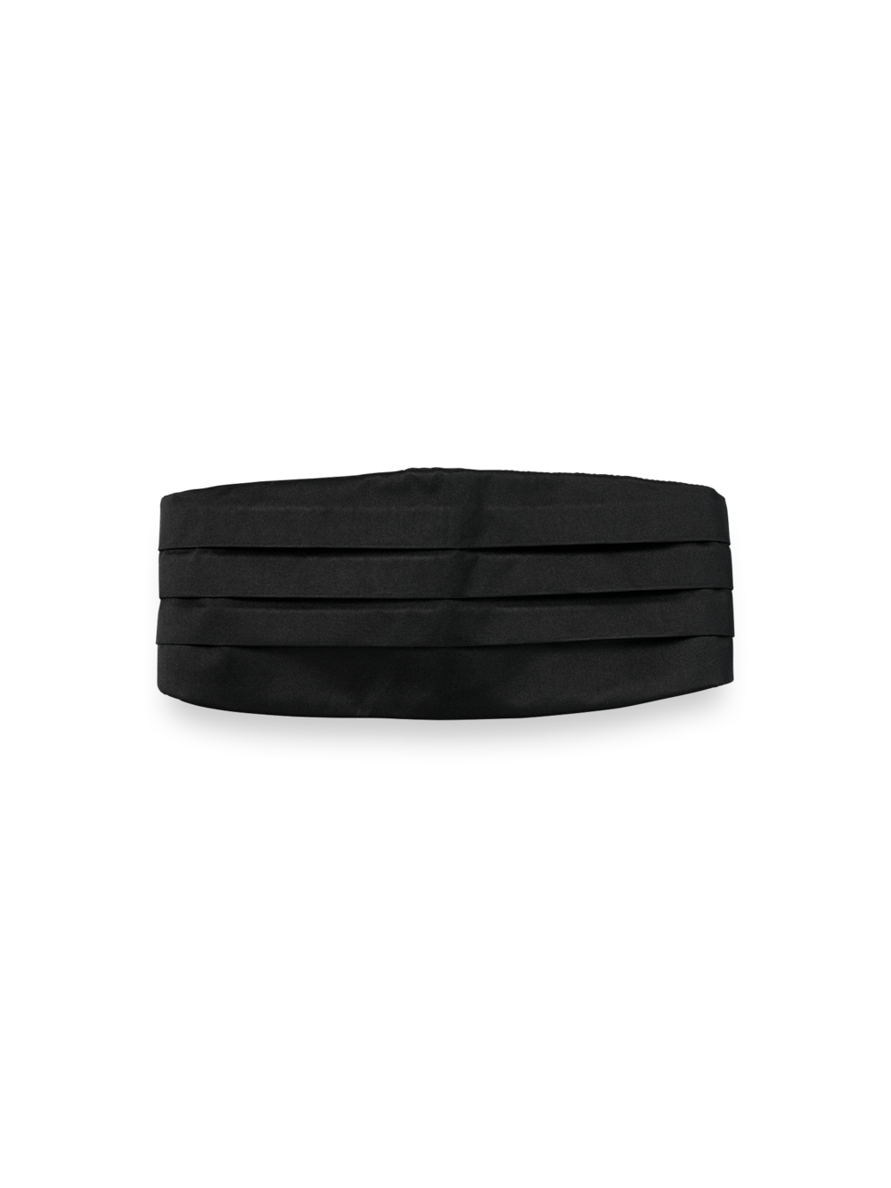 Product Image of Solid Woven Silk Cummerbund-Black