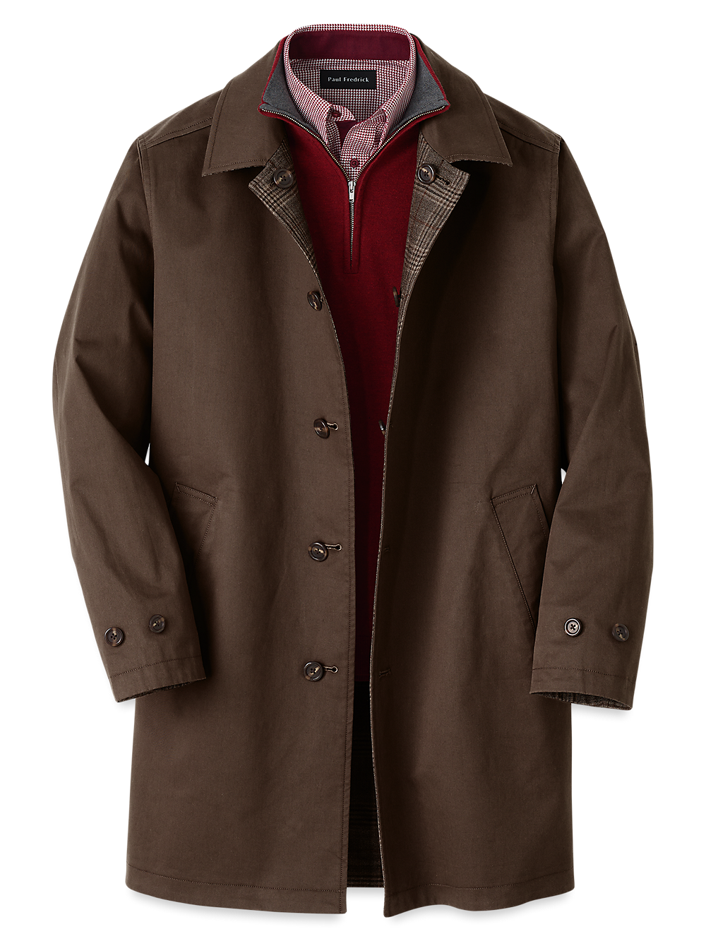 Lauren ralph lauren edgar classic fit raincoat with removable lining clearance